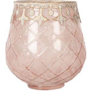 Clayre & Eef 6GL5221 Teelichthalter Rosa Gold...