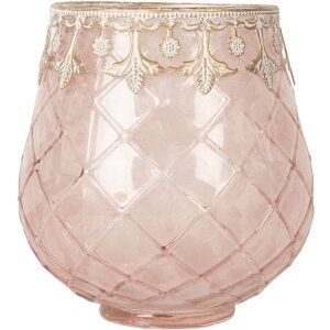 Clayre & Eef 6GL5221 Teelichthalter Rosa Gold...