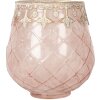 Clayre & Eef 6GL5221 Teelichthalter Rosa Gold Ø 13 x 14 cm