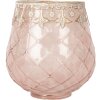 Clayre & Eef 6GL5221 Teelichthalter Rosa Gold Ø 13 x 14 cm