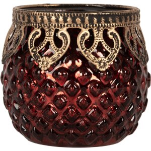 Clayre & Eef 6GL5226 Teelichthalter Ø 9x8 cm