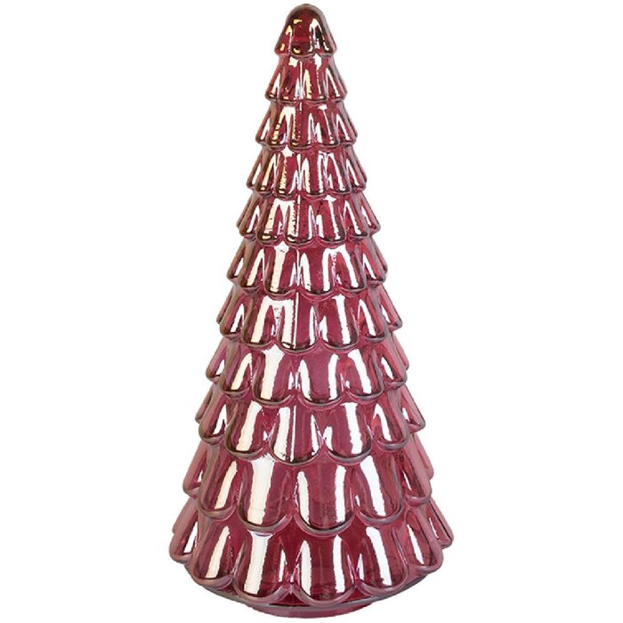 Clayre & Eef Brad de Crăciun Roz Ø 16x33 cm