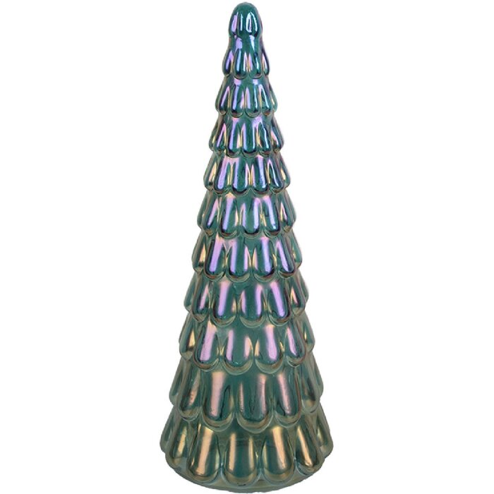 Clayre & Eef 6GL5331 Dekoration Weihnachtsbaum Ø 12x33 cm Blau