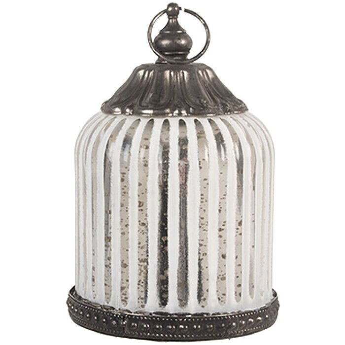 Clayre & Eef 6GL5228 Dekoration mit LED Ø 8x12 cm 2xAAA