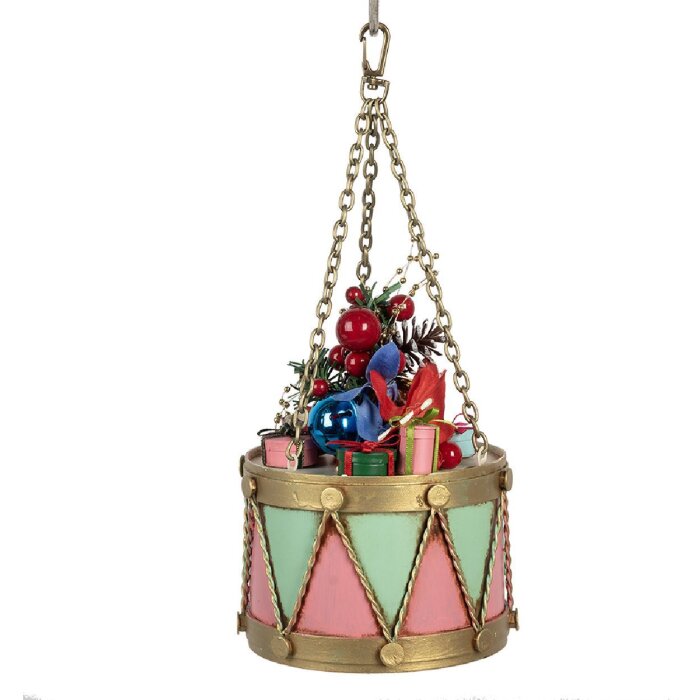 Clayre & Eef 6Y5865P Dekoration Trommel Ø 12x16/27 cm Rosa