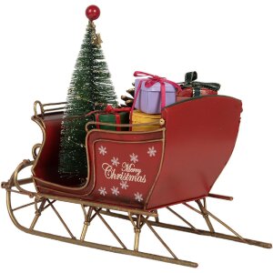 Clayre & Eef 6Y5869 Decorațiune Sani Roșu Auriu 21x9x18 cm