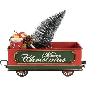 Clayre & Eef 6Y5872 Dekoration Zugwaggon 31x15x25 cm Rot