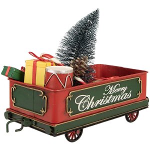 Clayre & Eef 6Y5872 Dekoration Zugwaggon 31x15x25 cm Rot
