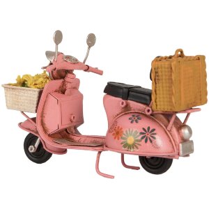 Clayre & Eef Scuter Decorativ Miniatură Roz Beige 12x6x8 cm