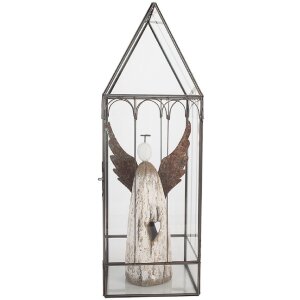 Clayre & Eef 5GL0021 Dekoration Mini Gewächshaus 15x15x45 cm