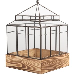 Clayre & Eef 6GL5362 Dekoration Mini Gewächshaus...