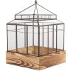 Clayre & Eef 6GL5362 Dekoration Mini Gewächshaus 21x21x32 cm