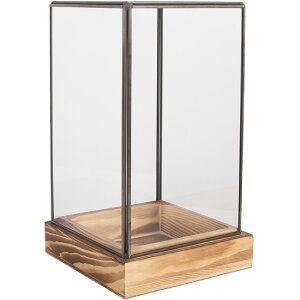 Clayre & Eef 6GL5365 Mini Seră Decorativă 14x14x24 cm