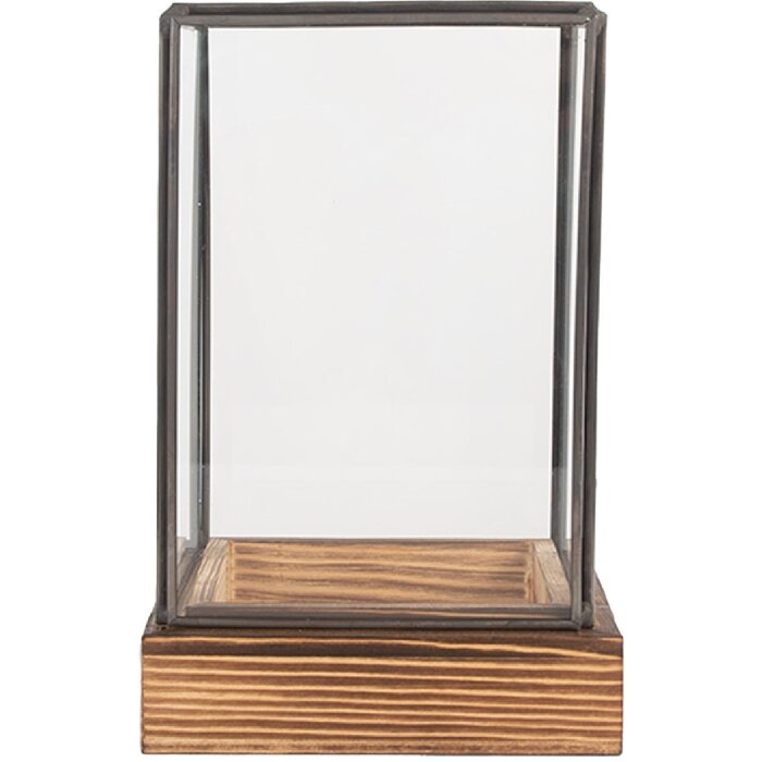 Clayre & Eef 6GL5366 Dekoration Mini Gewächshaus 12x12x19 cm