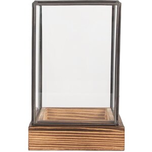 Clayre & Eef 6GL5366 Dekoration Mini Gewächshaus 12x12x19 cm