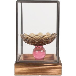 Clayre & Eef 6GL5366 Dekoration Mini Gewächshaus 12x12x19 cm