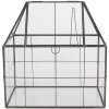 Clayre & Eef Mini Seră Decorativă 25x16x26 cm, Fier, Sticlă