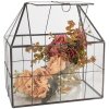 Clayre & Eef Mini Seră Decorativă 25x16x26 cm, Fier, Sticlă