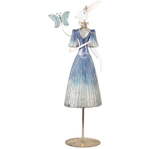 Clayre & Eef 5Y1350 Dekoration Kaninchen 26x12x73 cm