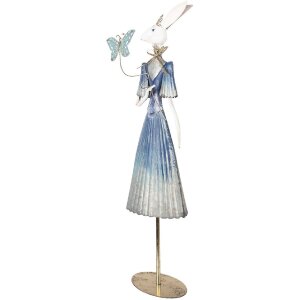 Clayre & Eef 5Y1350 Dekoration Kaninchen 26x12x73 cm