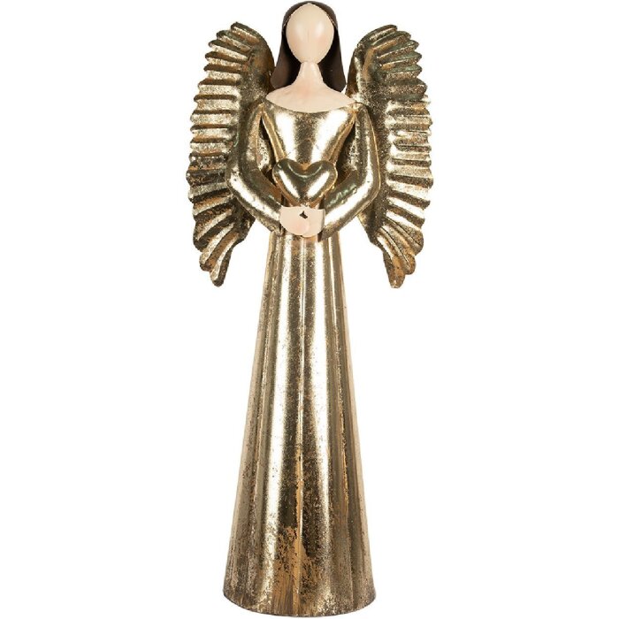 Clayre & Eef 5Y1372 Înger Decorativ Auriu 29x18x68 cm