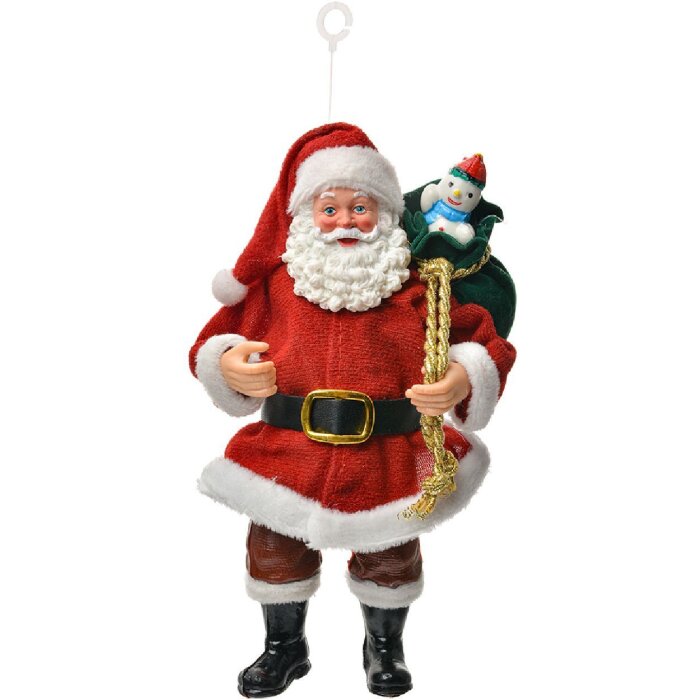 Clayre & Eef 66246 Ornament Moș Crăciun 10x6x17 cm