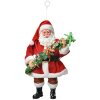Clayre & Eef 66248 Dekoration Hänger Weihnachtsmann 10x6x17 cm
