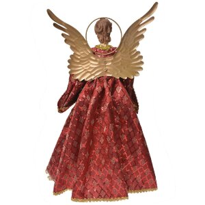 Clayre & Eef 66251 Dekoration Engel 26x15x44 cm Rot...