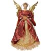 Clayre & Eef 66251 Decorațiune Înger Crăciun 26x15x44 cm Roșu/Auriu