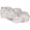 Clayre & Eef 6CE2132 Blumentopf Katzen Grau 27x16x10 cm