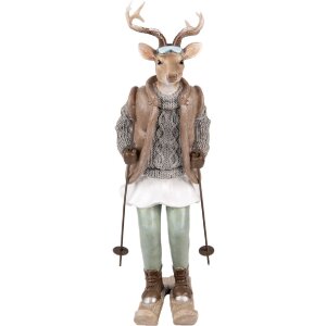 Clayre & Eef 6PR5529 Dekoration Hirsch 16x11x31 cm...