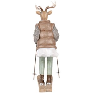 Clayre & Eef 6PR5529 Decorațiune Căprioară 16x11x31 cm Braun & Grau