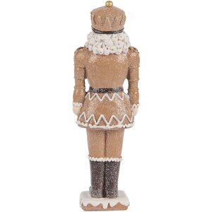 Spărgător de nuci Clayre & Eef 6PR5532, 6x5x18 cm, Maro și Alb