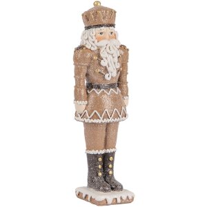 Spărgător de nuci Clayre & Eef 6PR5532, 6x5x18 cm, Maro și Alb