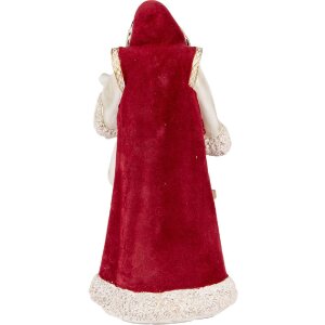 Clayre & Eef 6PR5536 Decorațiune Moș Crăciun Bej Roșu 15x14x29 cm