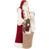 Clayre & Eef 6PR5536 Decorațiune Moș Crăciun Bej Roșu 15x14x29 cm