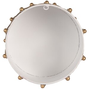 Clayre & Eef Set 2 Trompe Decorative Fier Alb/Negru 40x25/26x17 cm