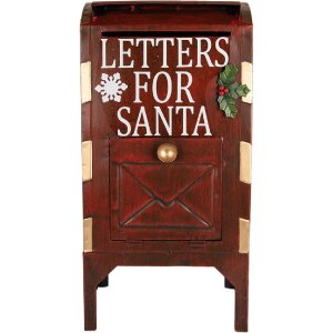 Clayre & Eef 6Y5807 Briefkasten 27x21x53 cm Rot