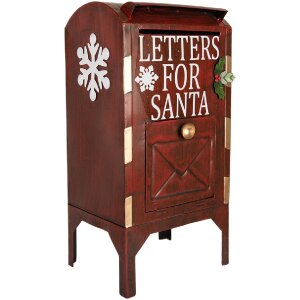 Clayre & Eef 6Y5807 Briefkasten 27x21x53 cm Rot