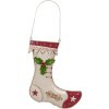 Clayre & Eef Decorațiune de Perete Șosetă Crăciun 23x2x28 cm