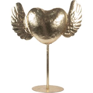 Clayre & Eef 6Y5862 Dekoration Herz 38x11x47 cm Gold