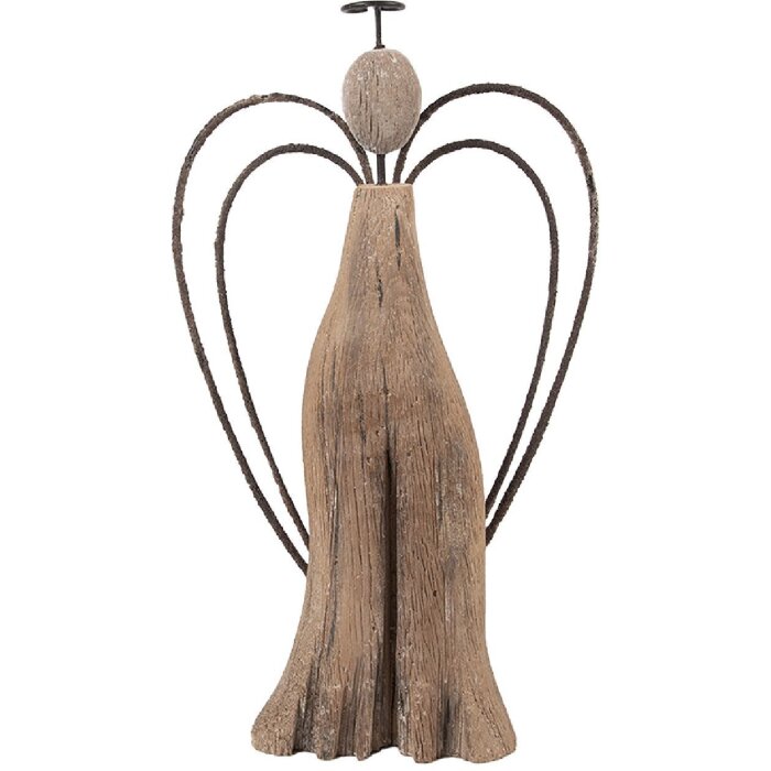 Clayre & Eef 6H2421L Dekoration Engel 14x4x26 cm