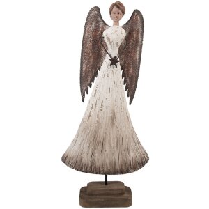 Clayre & Eef 6H2424 Dekoration Engel 19x6x42 cm...
