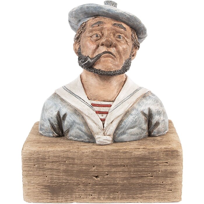 Clayre & Eef 6H2426 Figurină Decorativă Marin 19x11x24 cm