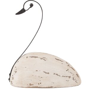 Clayre & Eef 6H2433M Dekoration Schwan 17x8x19 cm