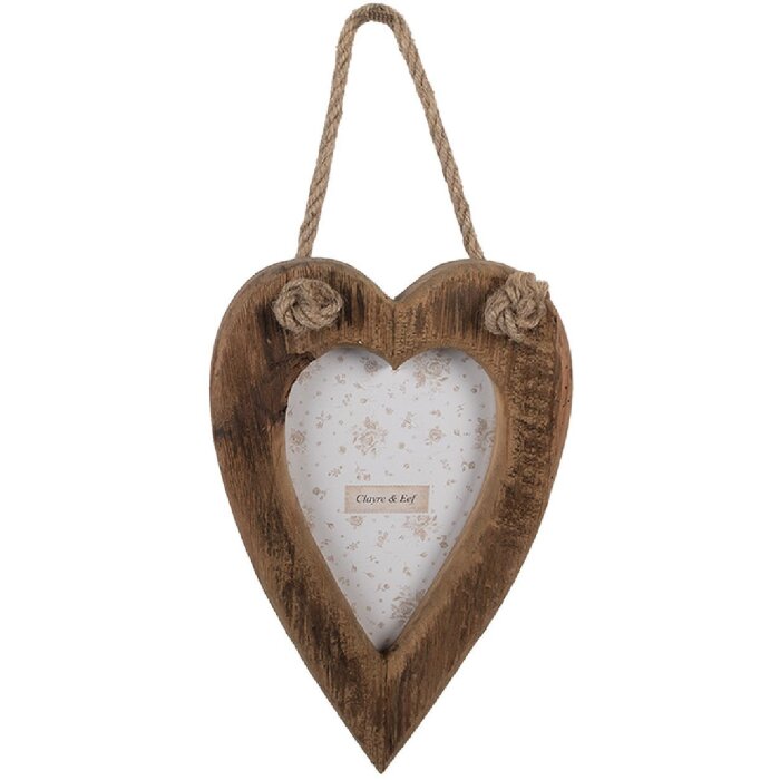 Clayre & Eef 2F1298 Ramă foto 15x23 cm pentru fotografii 10x15 cm