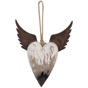 Clayre & Eef 6H2415M Dekoration Hänger Herz...