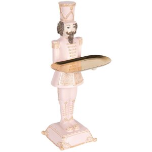 Clayre & Eef 6PR5368 Decorațiune Spărgător de Nuci Roz 18x17x40 cm