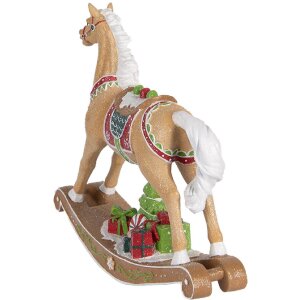 Clayre & Eef 6PR5415 Dekoration Schaukelpferd 26x7x24 cm