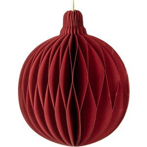 Clayre & Eef 6PA0516R Papier-Weihnachtskugel Ø...